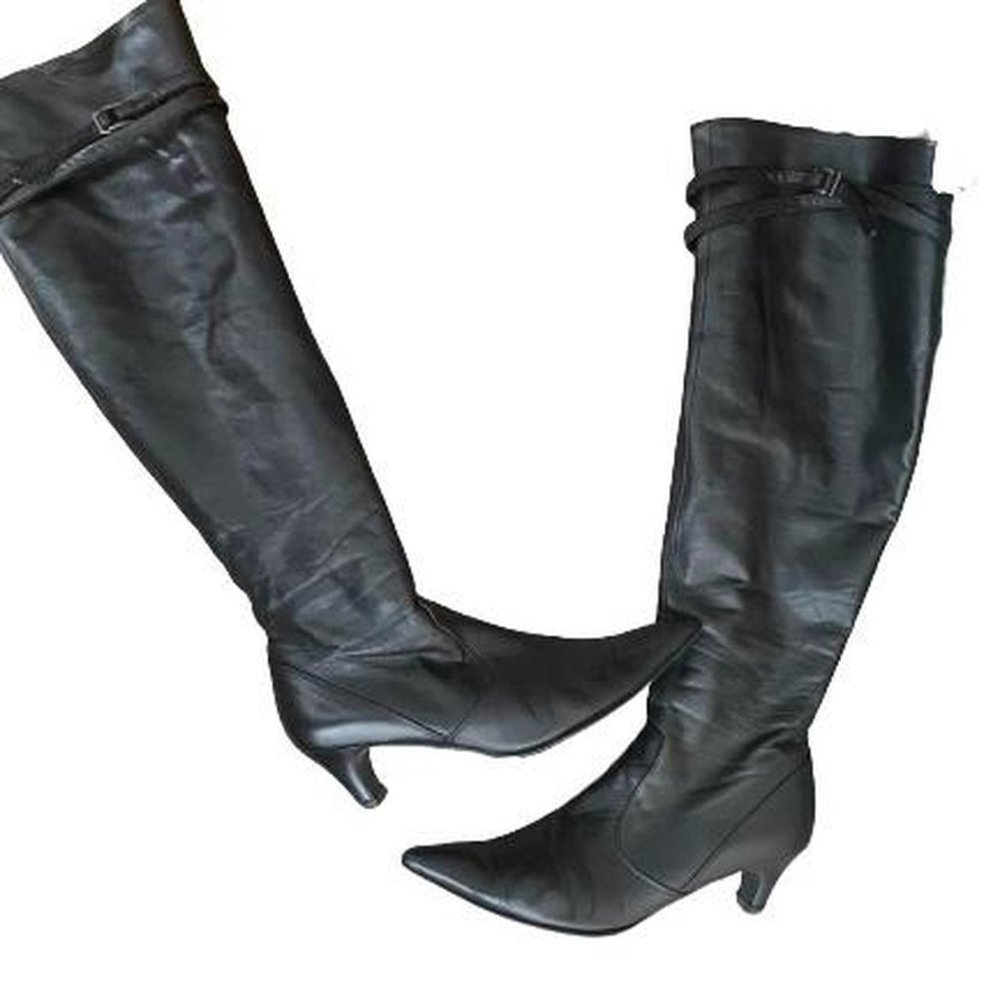 Anna Sui Vintage Boots Leather Goth Heels
